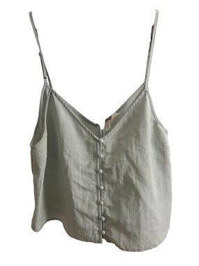 Sky & Sparrow Sage Green Button Front Cami Tank Size M